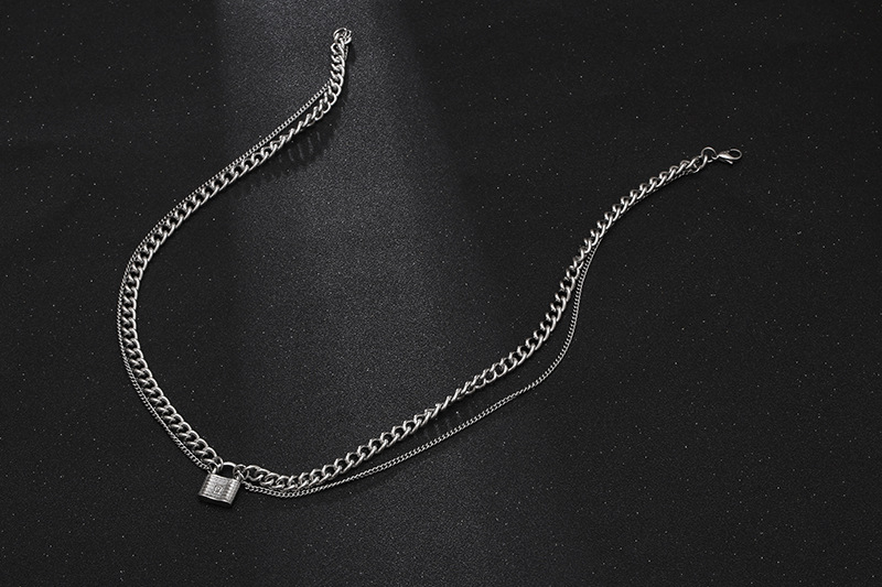 Moderner Stil Geometrisch Titan Stahl Kette Unisex Halskette display picture 8