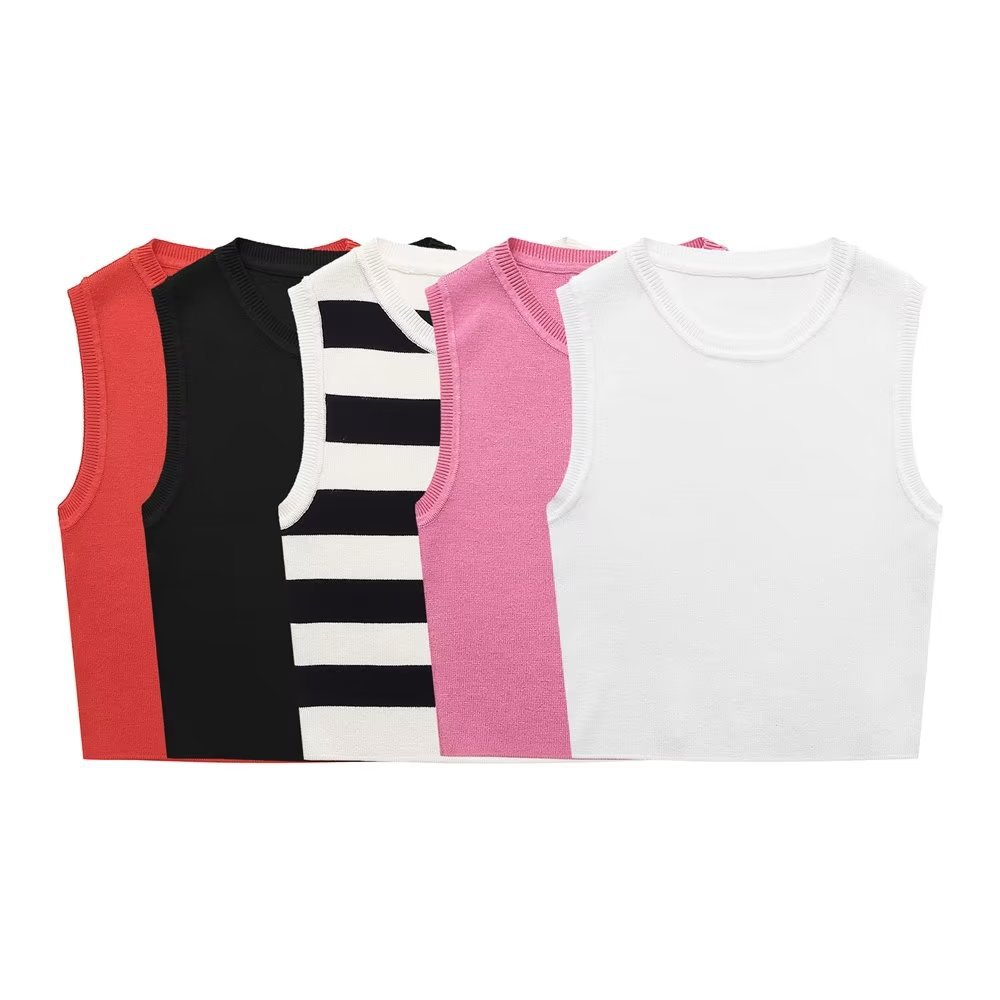 Women's Vest Tank Tops Casual Stripe Solid Color display picture 1