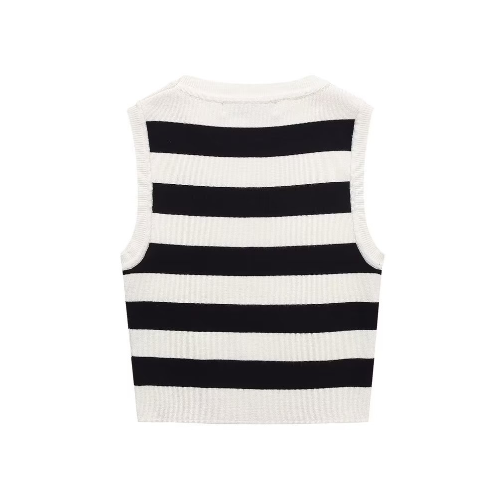Women's Vest Tank Tops Casual Stripe Solid Color display picture 11