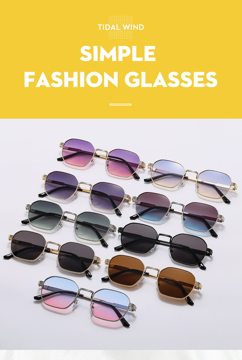 Ig Style Streetwear Solid Color Ac Square Full Frame Women's Sunglasses display picture 1