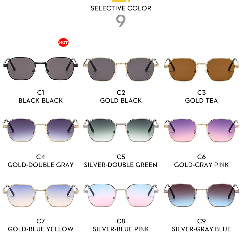 Ig Style Streetwear Solid Color Ac Square Full Frame Women's Sunglasses display picture 8