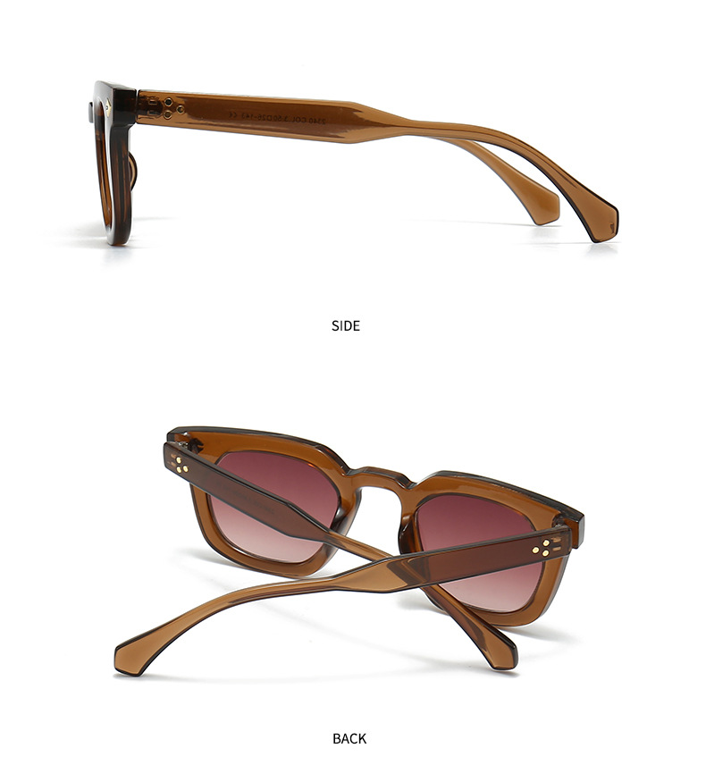 Einfacher Stil Farbverlauf Leopard Pc Quadrat Vollbild Sonnenbrille Der Frauen display picture 9