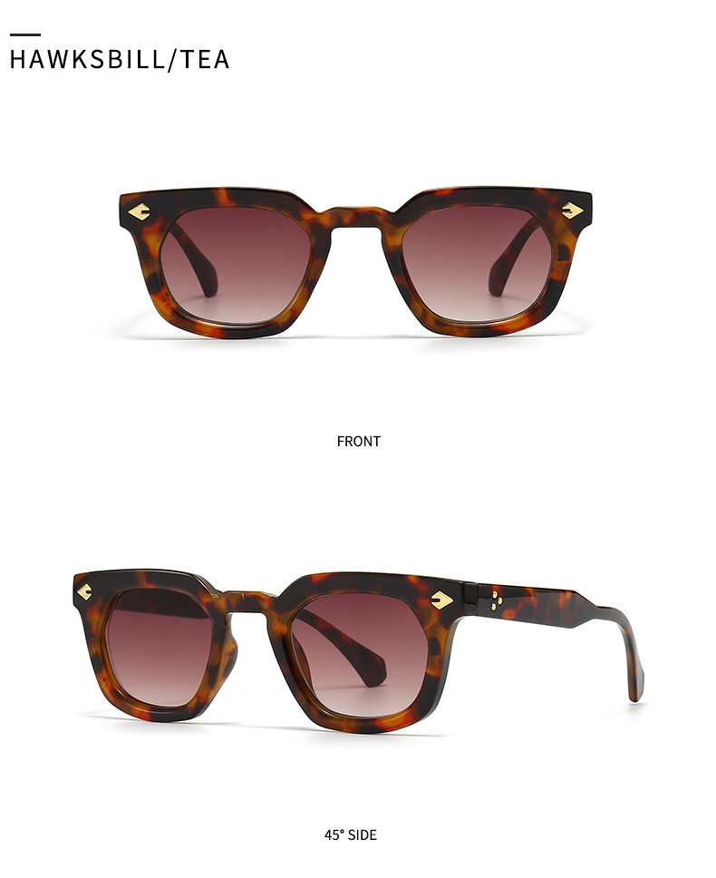 Simple Style Gradient Color Leopard Pc Square Full Frame Women's Sunglasses display picture 10