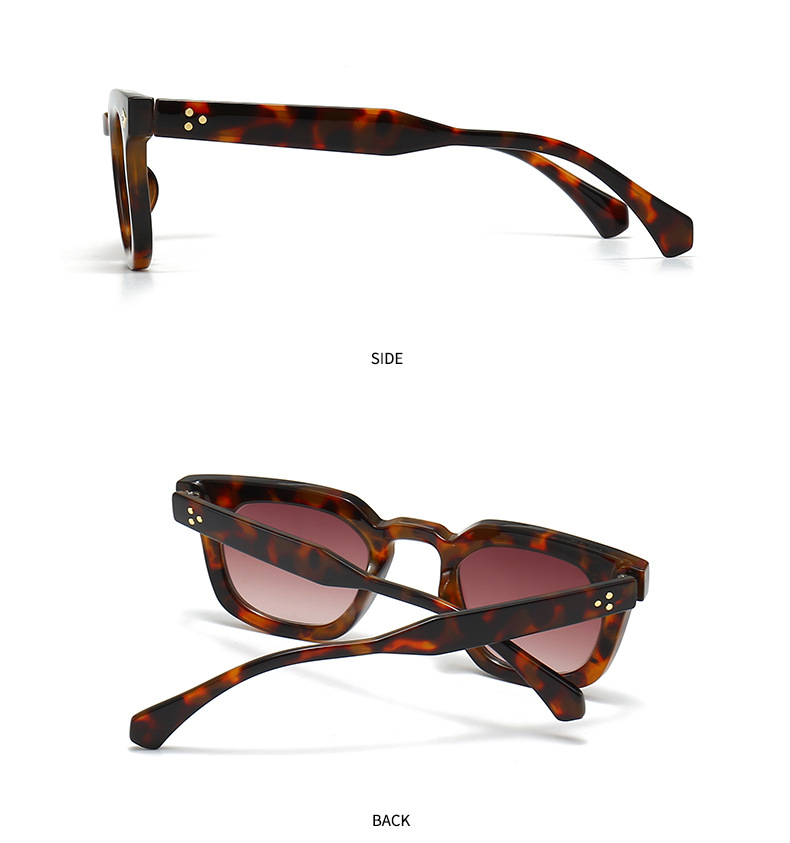 Einfacher Stil Farbverlauf Leopard Pc Quadrat Vollbild Sonnenbrille Der Frauen display picture 11
