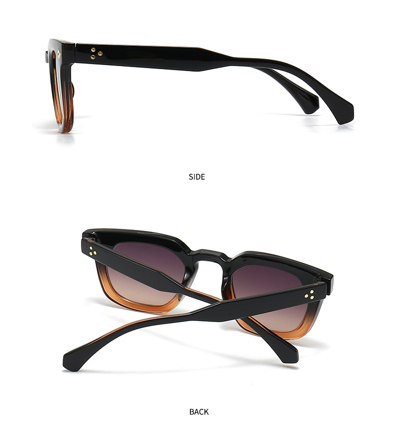 Einfacher Stil Farbverlauf Leopard Pc Quadrat Vollbild Sonnenbrille Der Frauen display picture 13