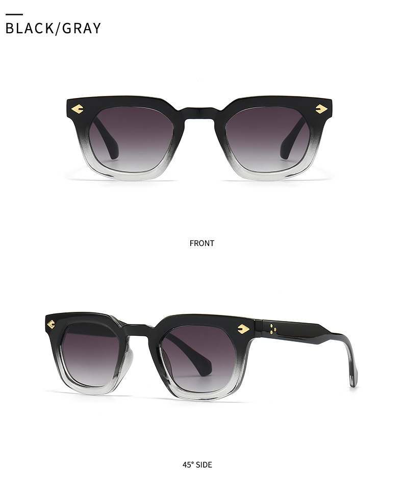 Simple Style Gradient Color Leopard Pc Square Full Frame Women's Sunglasses display picture 16