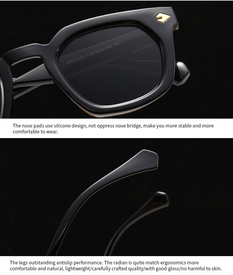 Einfacher Stil Farbverlauf Leopard Pc Quadrat Vollbild Sonnenbrille Der Frauen display picture 20