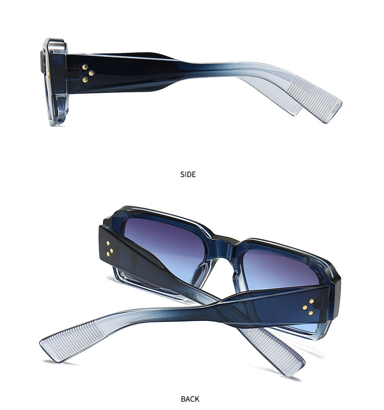 أسلوب بسيط اللون الصامد مادة صمغية مربع اطار كامل نظارات display picture 10