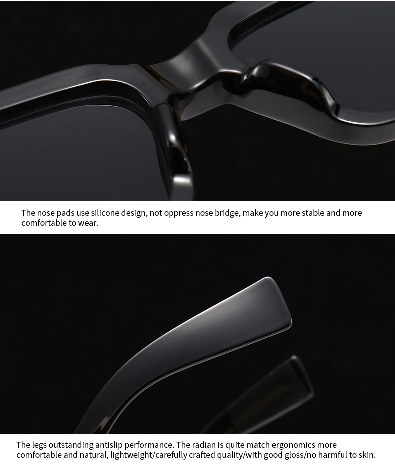 أسلوب بسيط اللون الصامد مادة صمغية مربع اطار كامل نظارات display picture 19