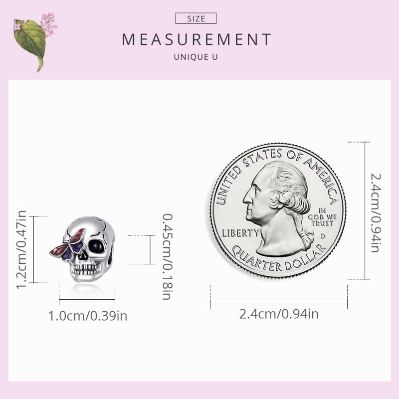 Casual Handmade Novelty Heart Shape Skull White Gold Plated Zircon Sterling Silver Wholesale Jewelry Accessories display picture 13