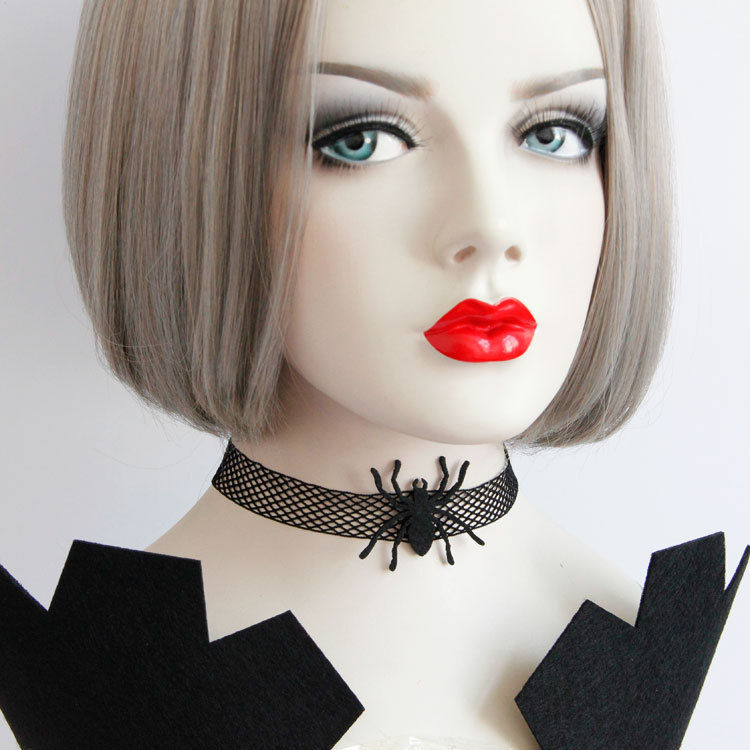 Sexy Spider Cloth Braid Halloween Women's Choker display picture 1