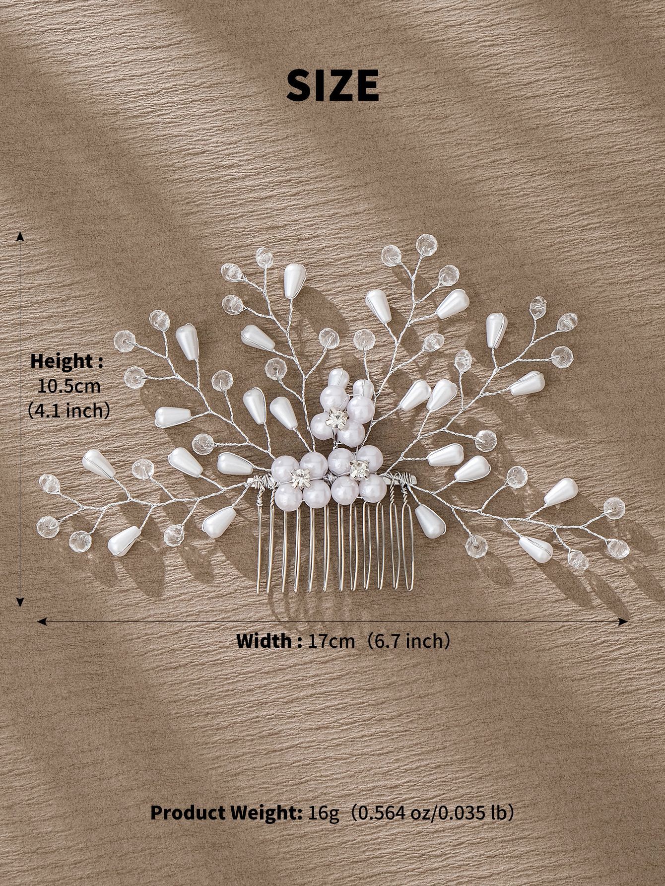 Simple Style Flower Artificial Pearl Inlay Pearl Insert Comb display picture 6