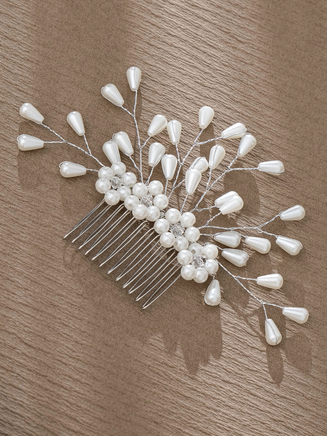 Simple Style Flower Artificial Pearl Inlay Pearl Insert Comb display picture 9