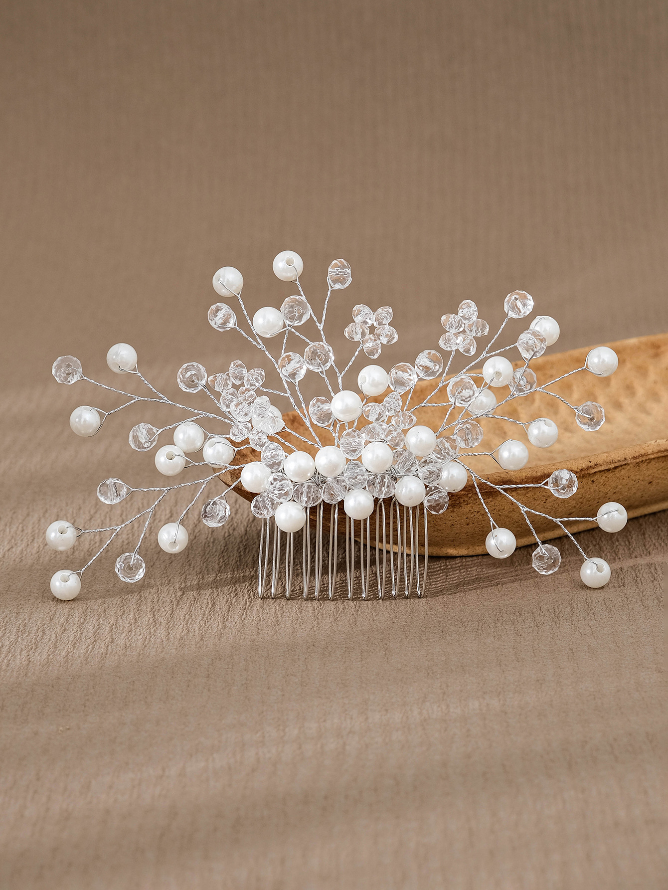 Simple Style Flower Artificial Pearl Inlay Pearl Insert Comb display picture 11