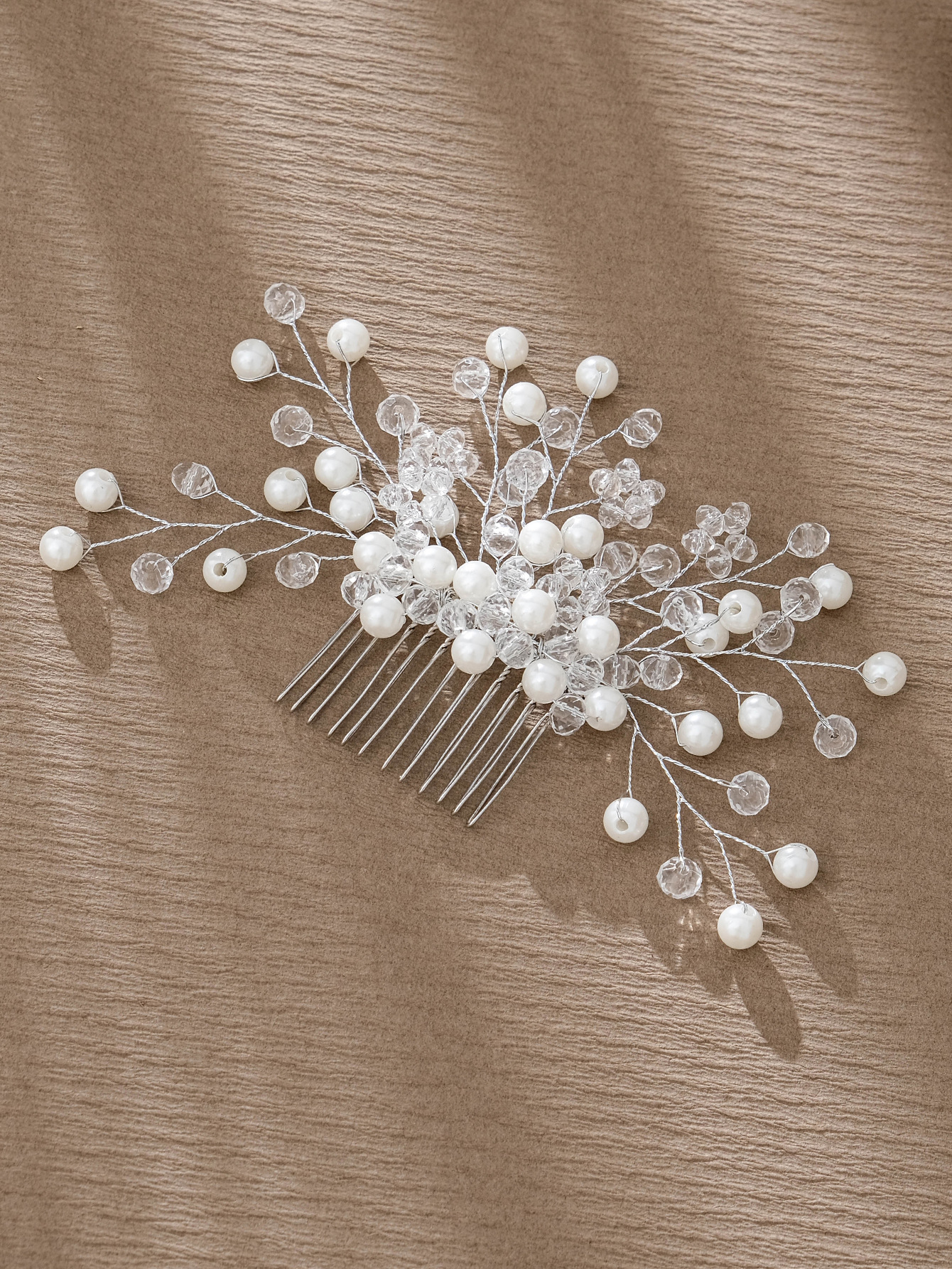 Simple Style Flower Artificial Pearl Inlay Pearl Insert Comb display picture 12