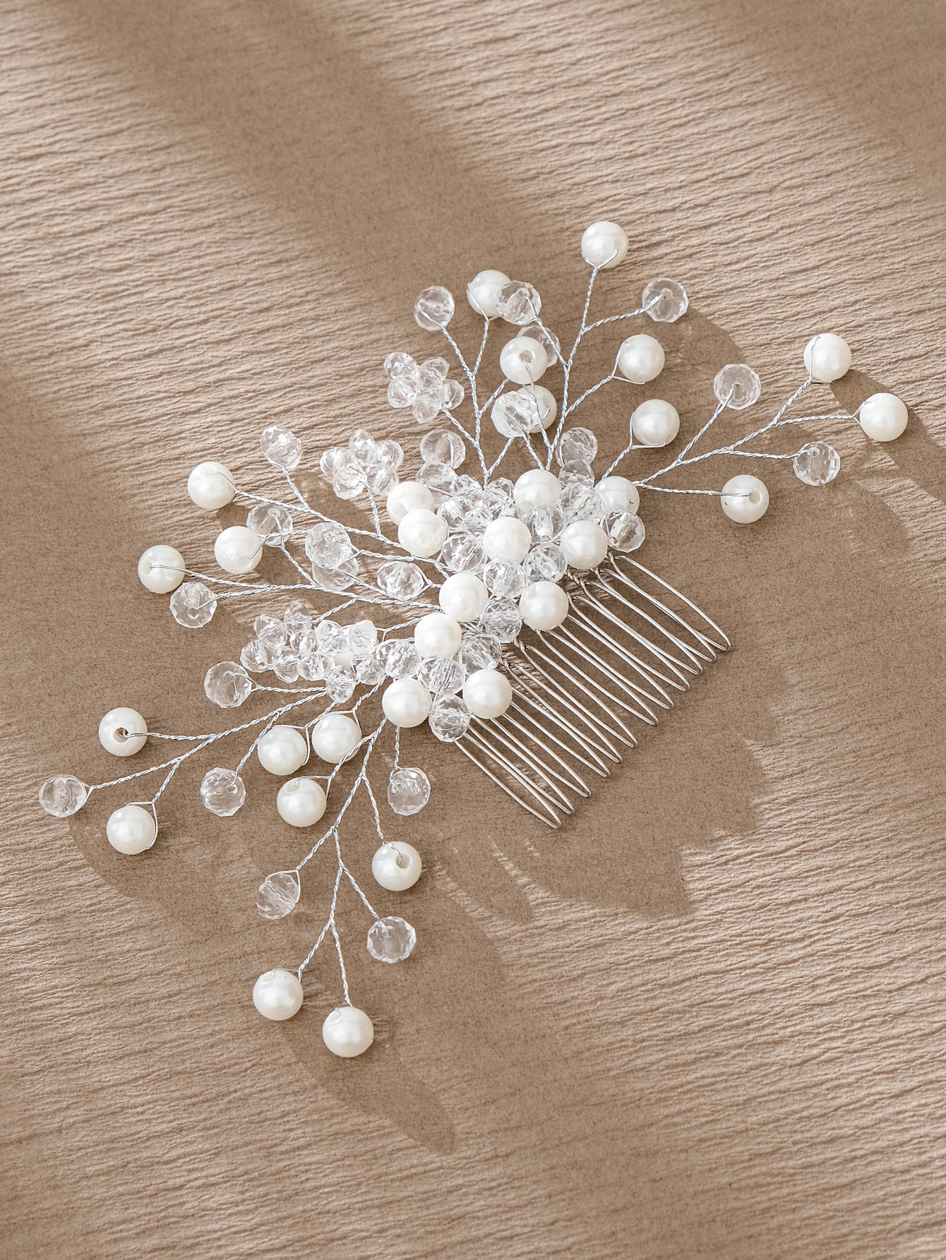 Simple Style Flower Artificial Pearl Inlay Pearl Insert Comb display picture 13