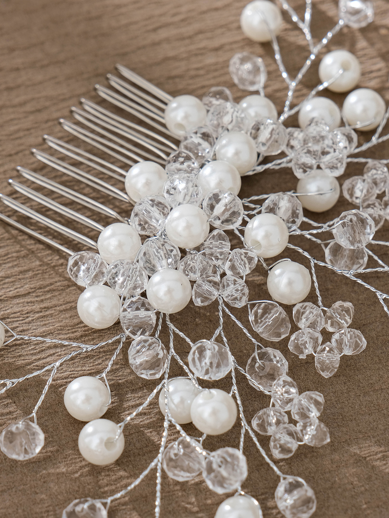 Simple Style Flower Artificial Pearl Inlay Pearl Insert Comb display picture 14