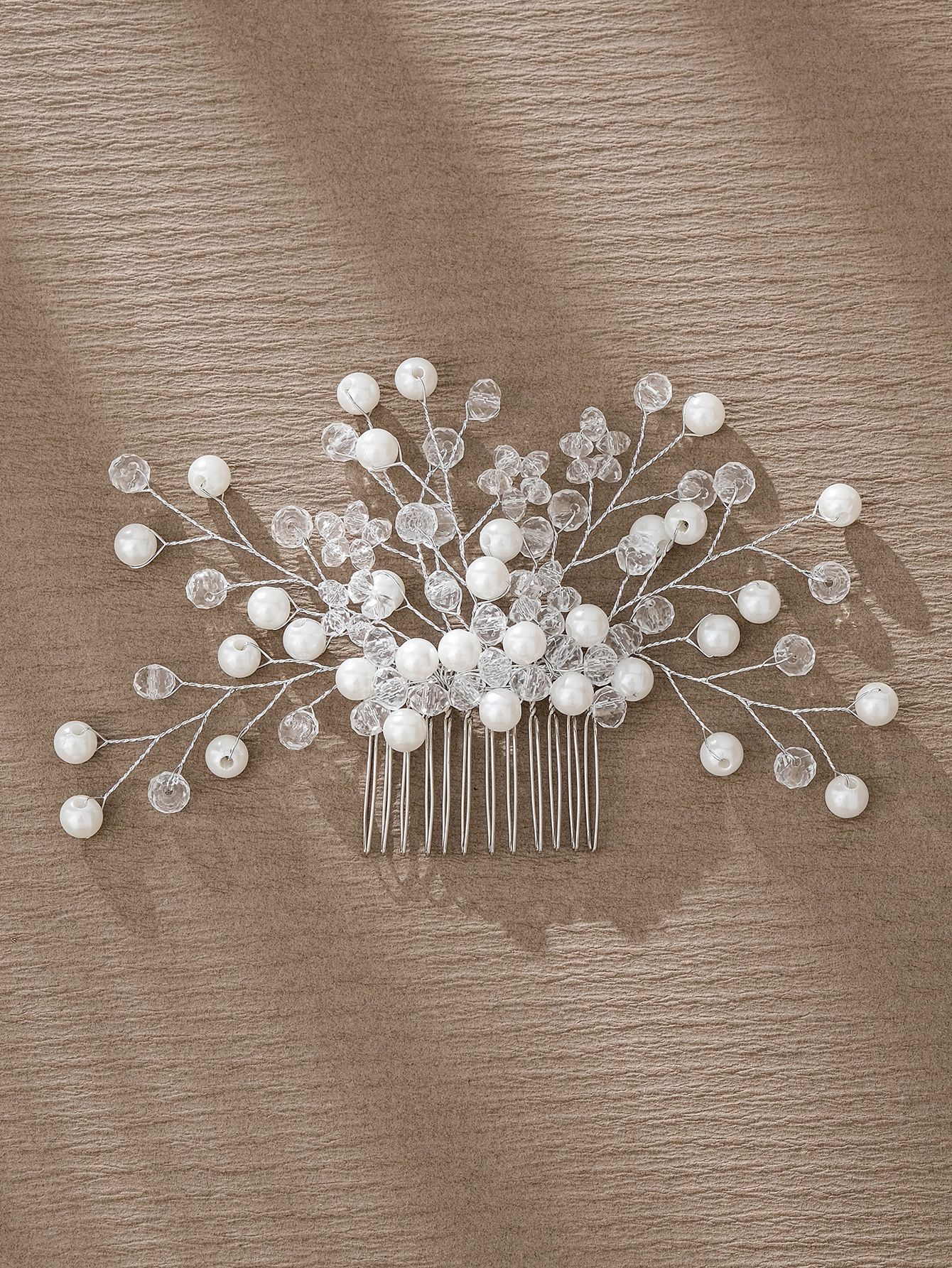 Simple Style Flower Artificial Pearl Inlay Pearl Insert Comb display picture 15