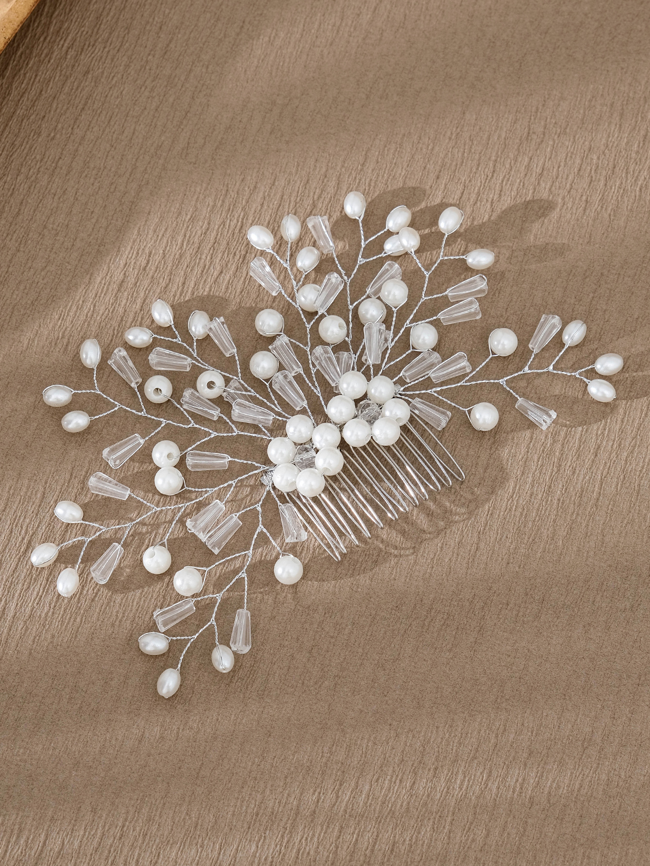 Simple Style Flower Artificial Pearl Inlay Pearl Insert Comb display picture 17