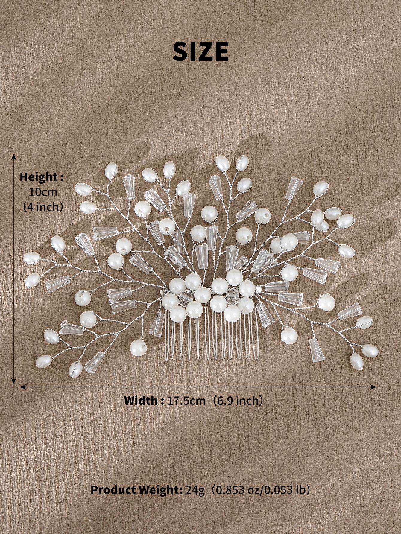 Simple Style Flower Artificial Pearl Inlay Pearl Insert Comb display picture 19