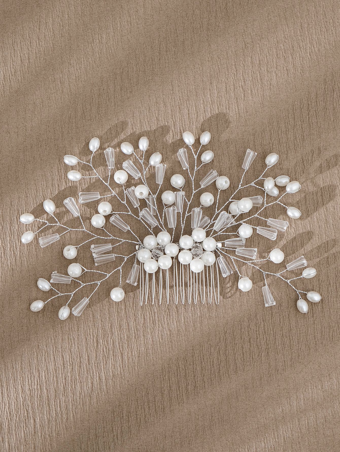 Simple Style Flower Artificial Pearl Inlay Pearl Insert Comb display picture 20