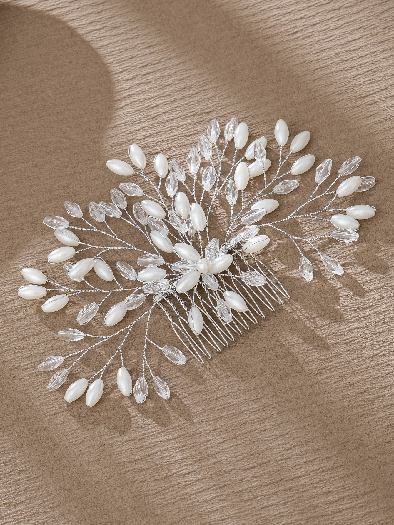 Simple Style Flower Artificial Pearl Inlay Pearl Insert Comb display picture 21
