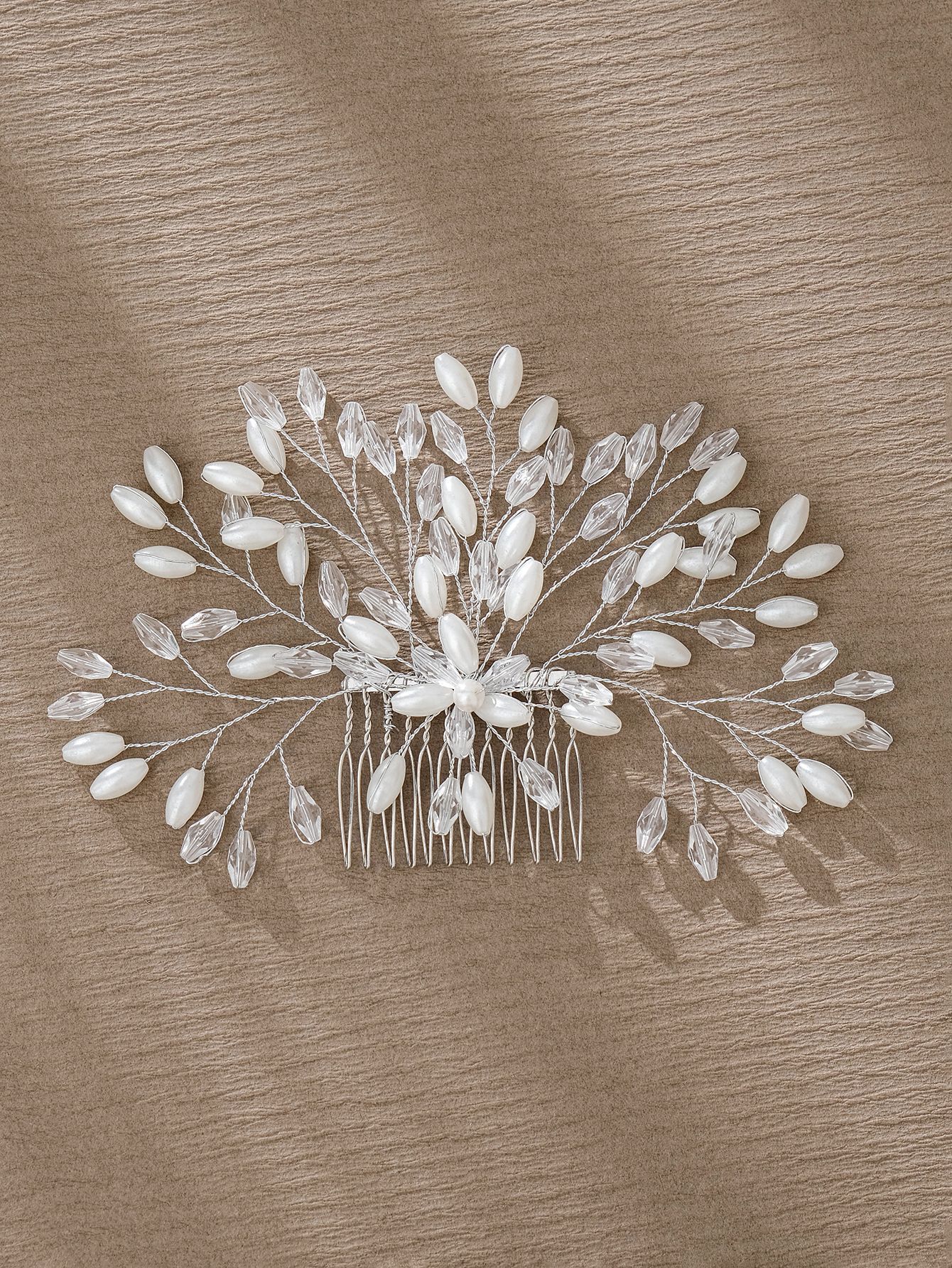 Simple Style Flower Artificial Pearl Inlay Pearl Insert Comb display picture 22