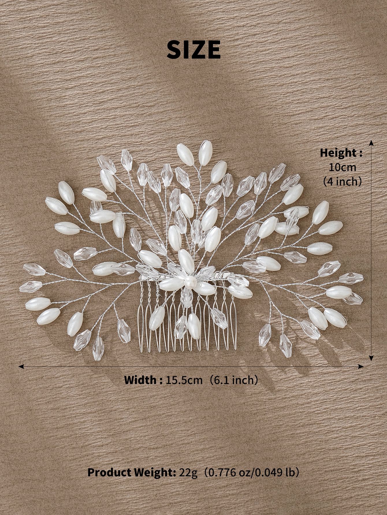 Simple Style Flower Artificial Pearl Inlay Pearl Insert Comb display picture 24
