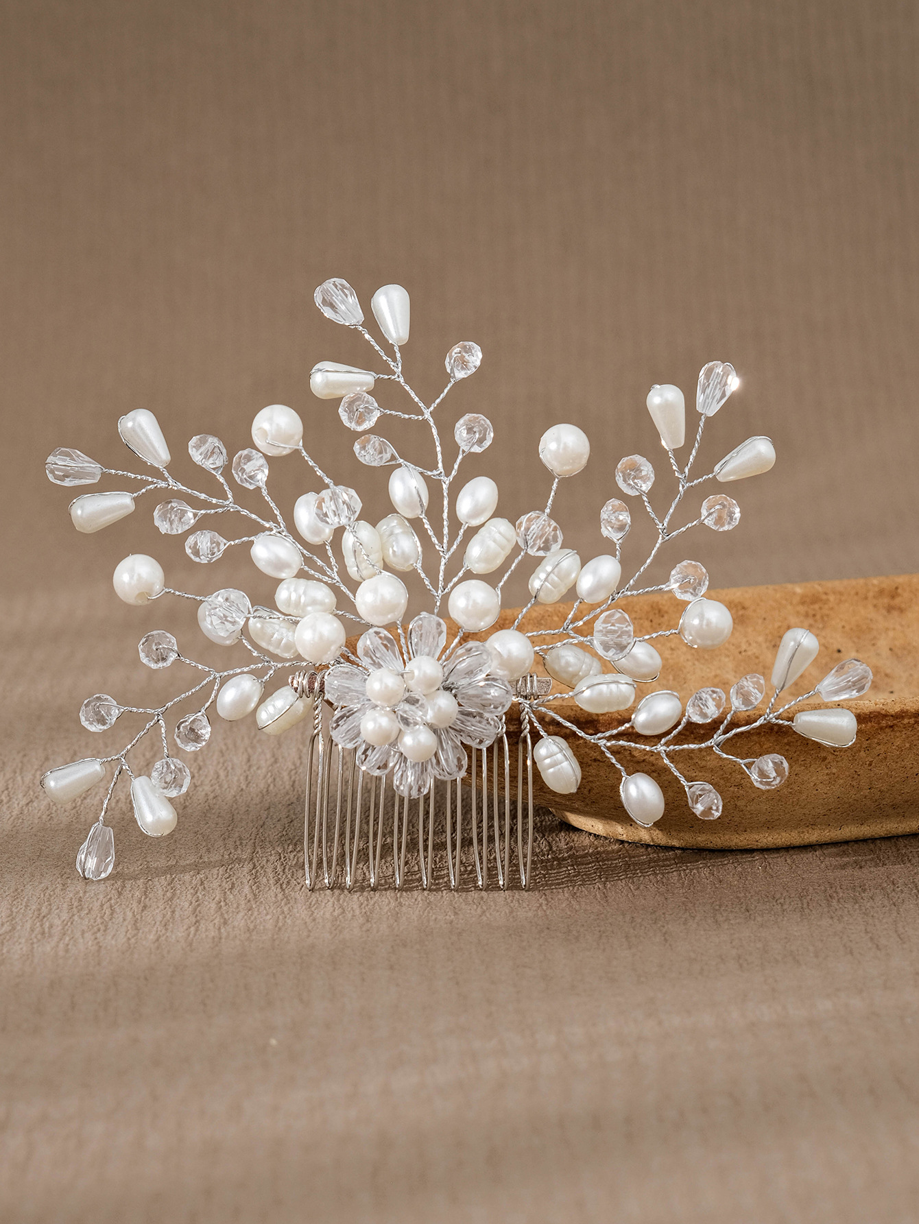 Simple Style Flower Artificial Pearl Inlay Pearl Insert Comb display picture 25