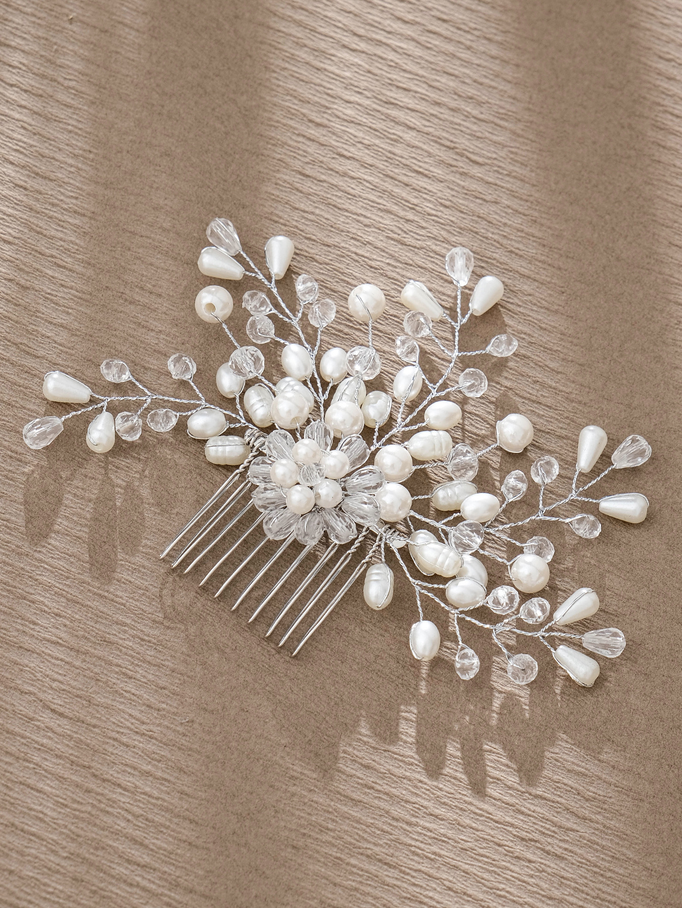Simple Style Flower Artificial Pearl Inlay Pearl Insert Comb display picture 27