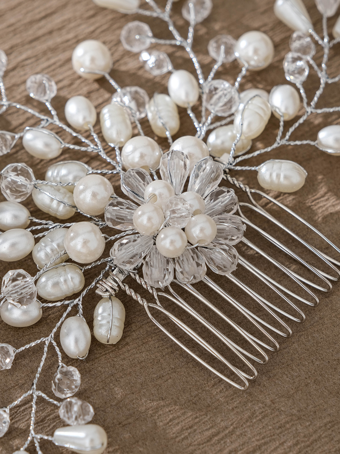 Simple Style Flower Artificial Pearl Inlay Pearl Insert Comb display picture 28