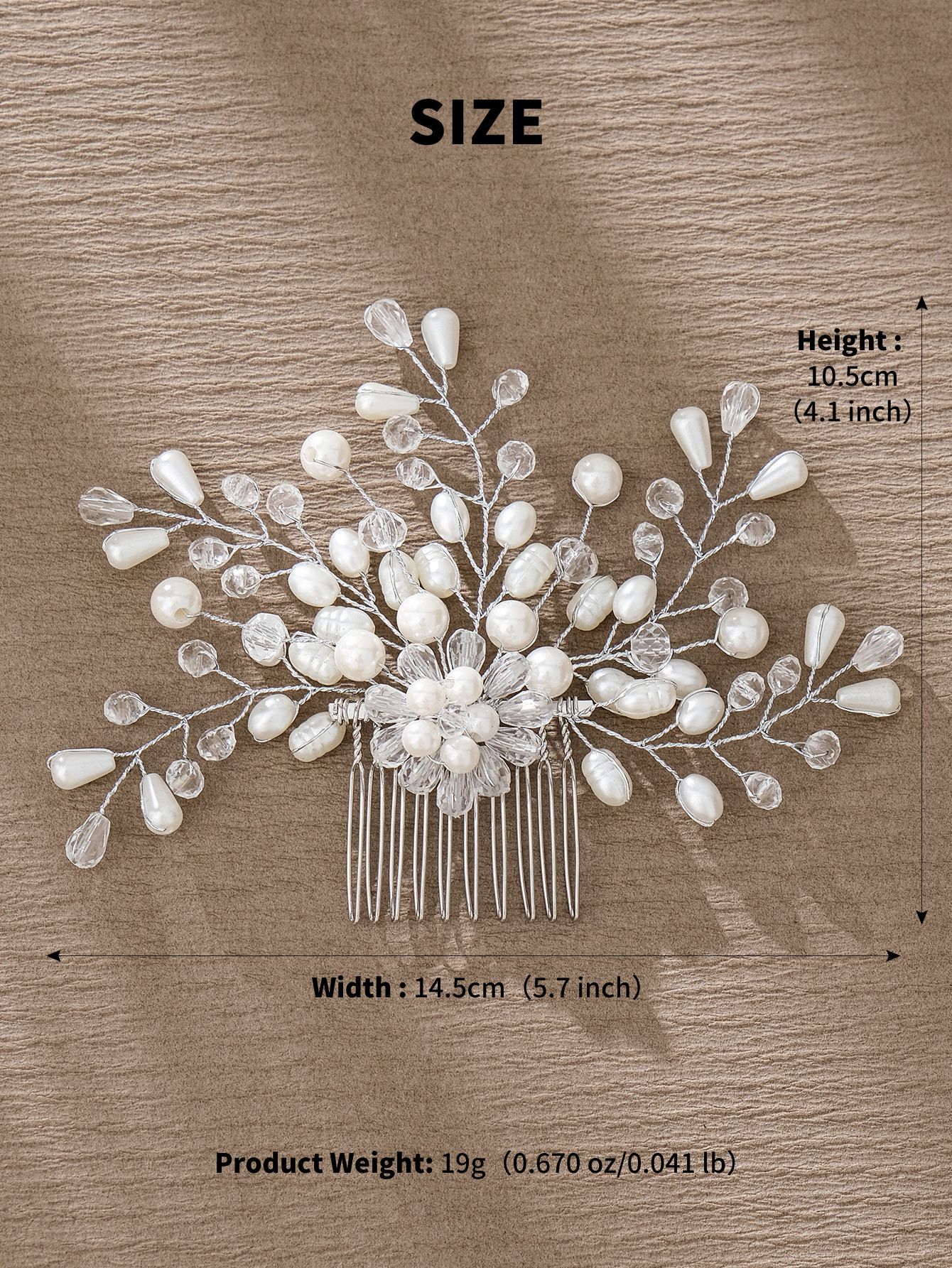 Simple Style Flower Artificial Pearl Inlay Pearl Insert Comb display picture 29