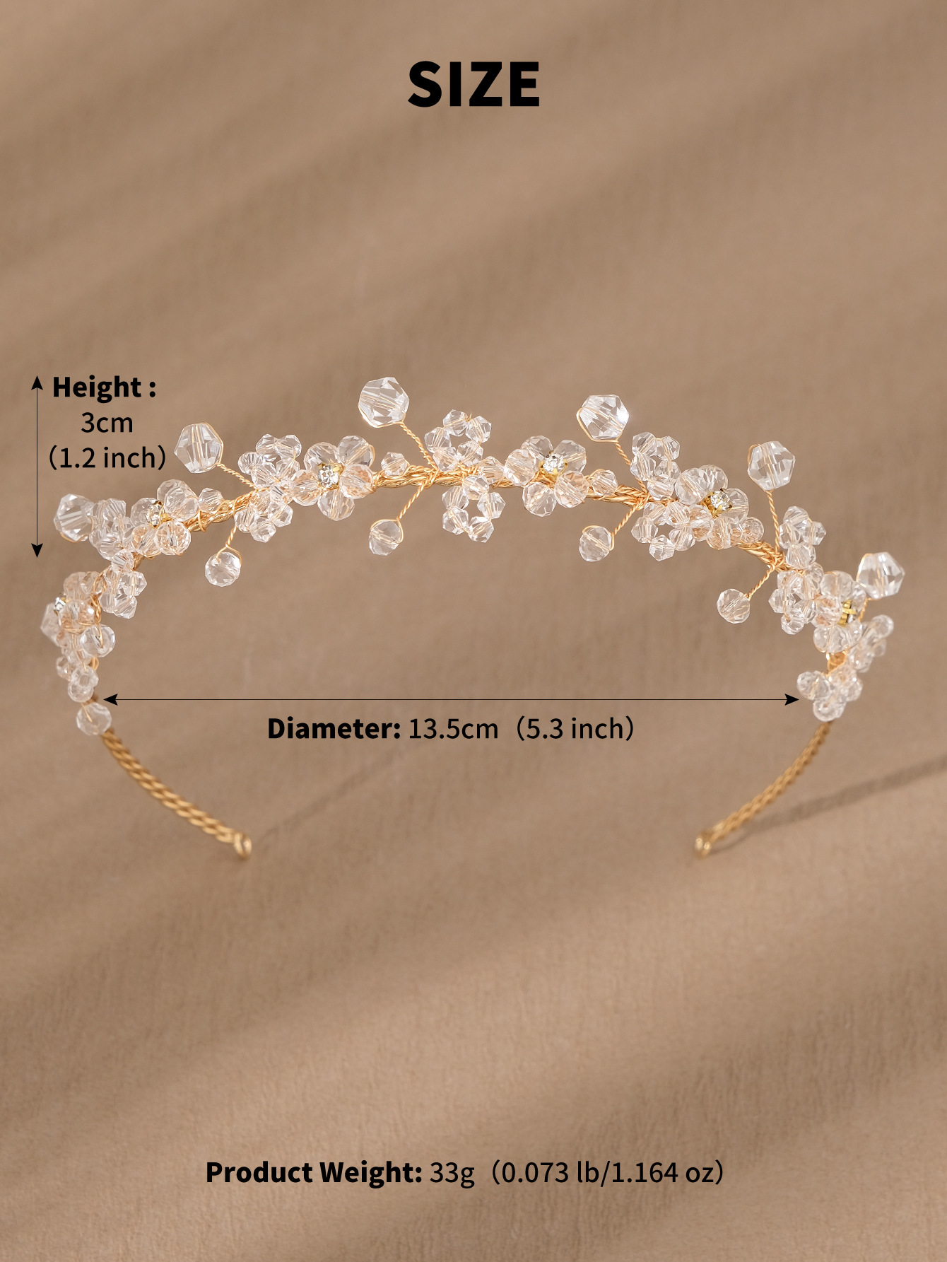 Japanese Style Color Block Crystal Inlay Rhinestones Hair Band display picture 4