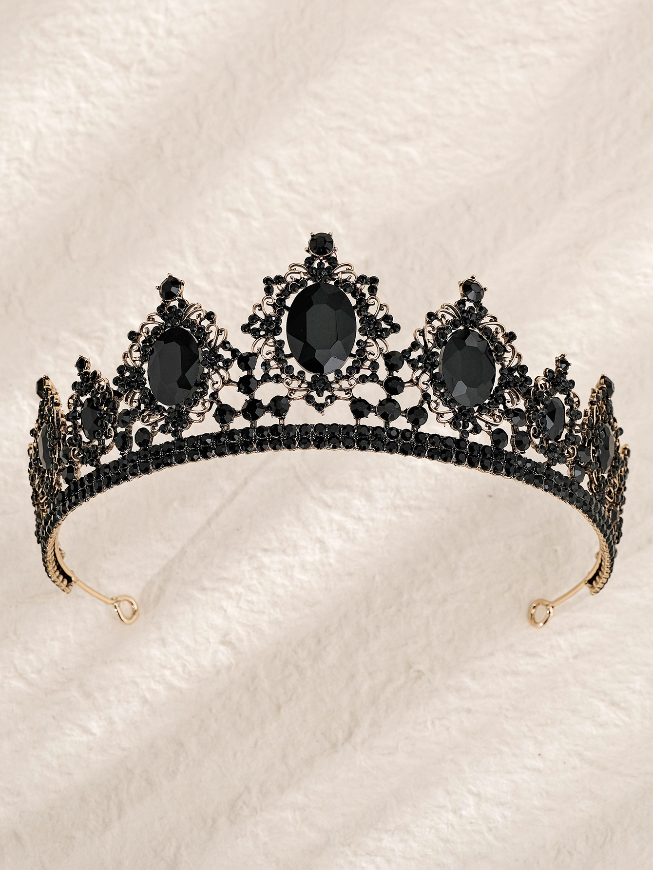 Retro Crown Alloy Inlay Rhinestones Crown display picture 3