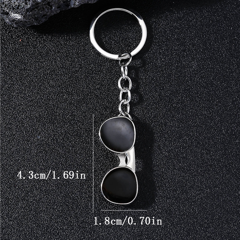 Cool Style Sunglasses Alloy Enamel Bag Pendant Keychain display picture 4