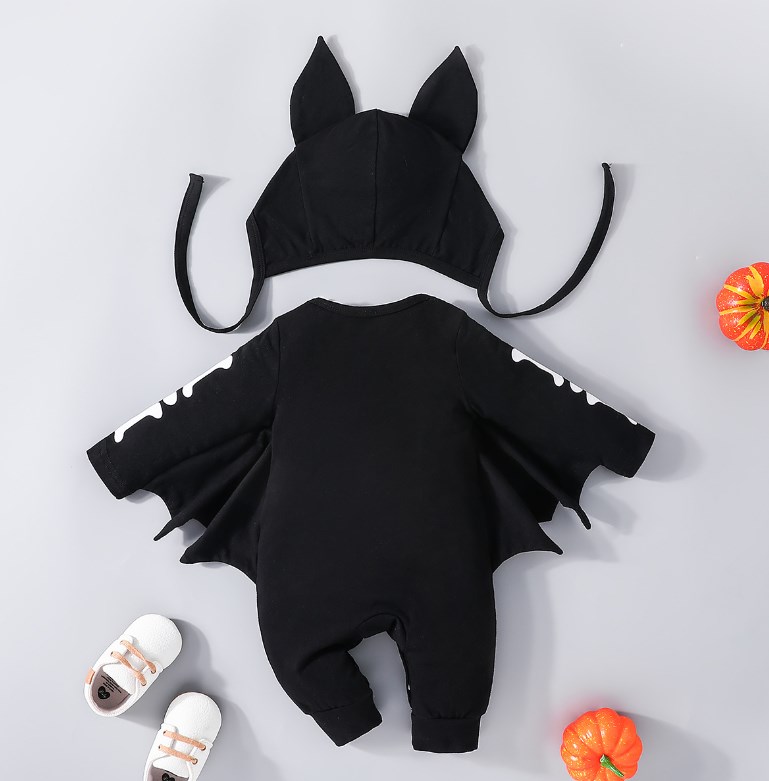 Halloween Streetwear Bat Cotton Baby Rompers display picture 1
