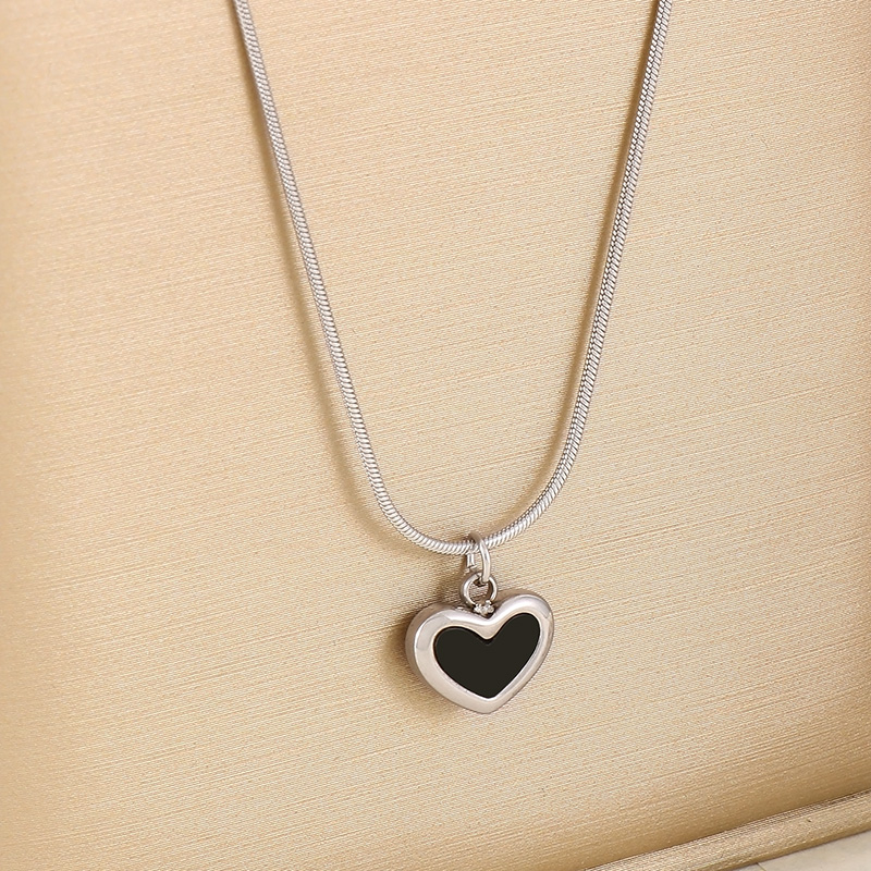 Stainless Steel 18K Gold Plated Luxurious Plating Heart Shape Bracelets Earrings Necklace display picture 5