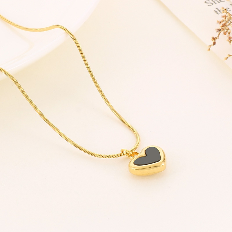Stainless Steel 18K Gold Plated Luxurious Plating Heart Shape Bracelets Earrings Necklace display picture 13