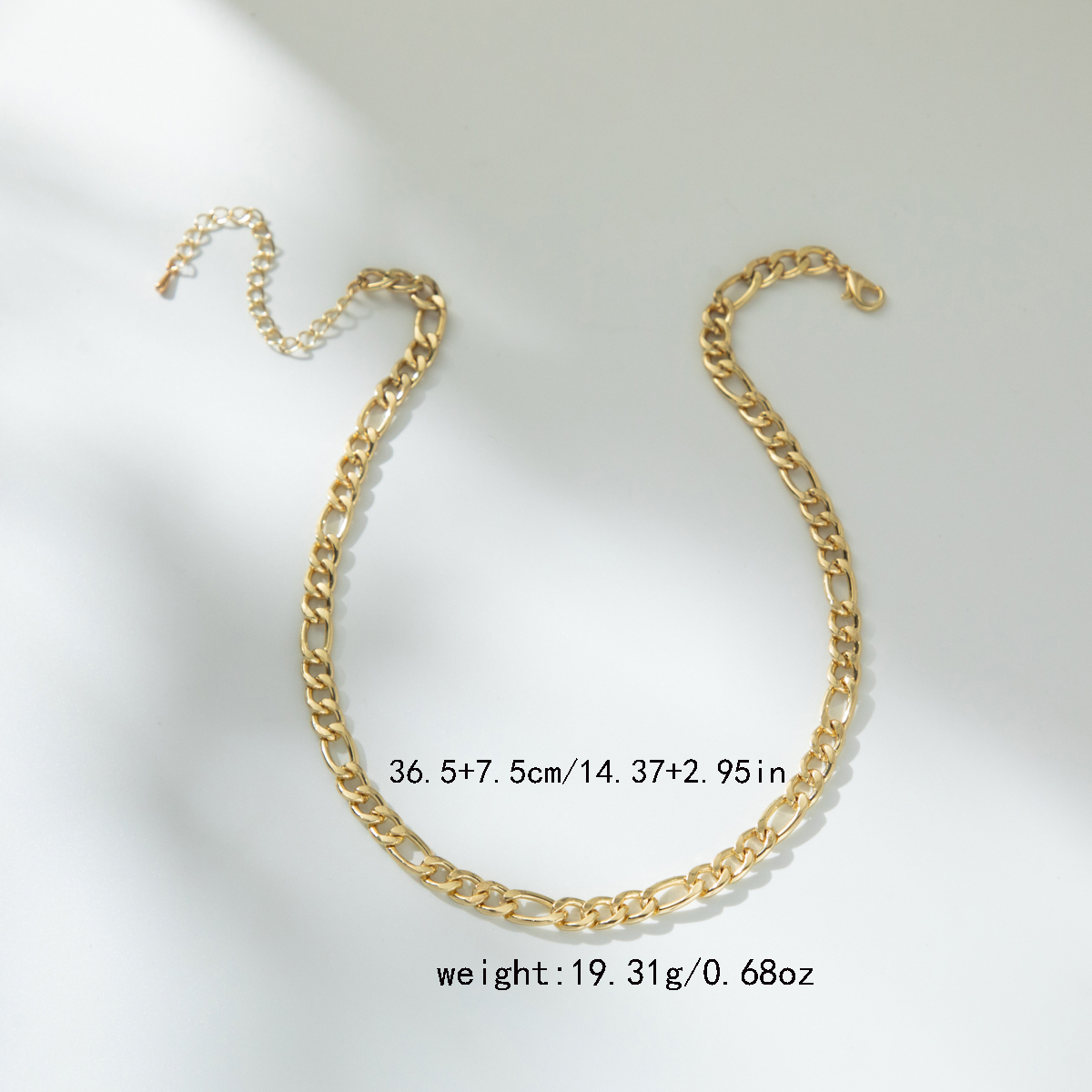 Hip-hop Solid Color Alloy Chain Women's Necklace display picture 3
