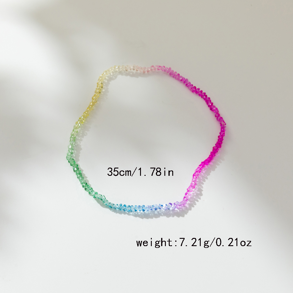 Wholesale Jewelry Cute Simple Style Round Alloy Resin Beaded Bracelets Necklace display picture 7