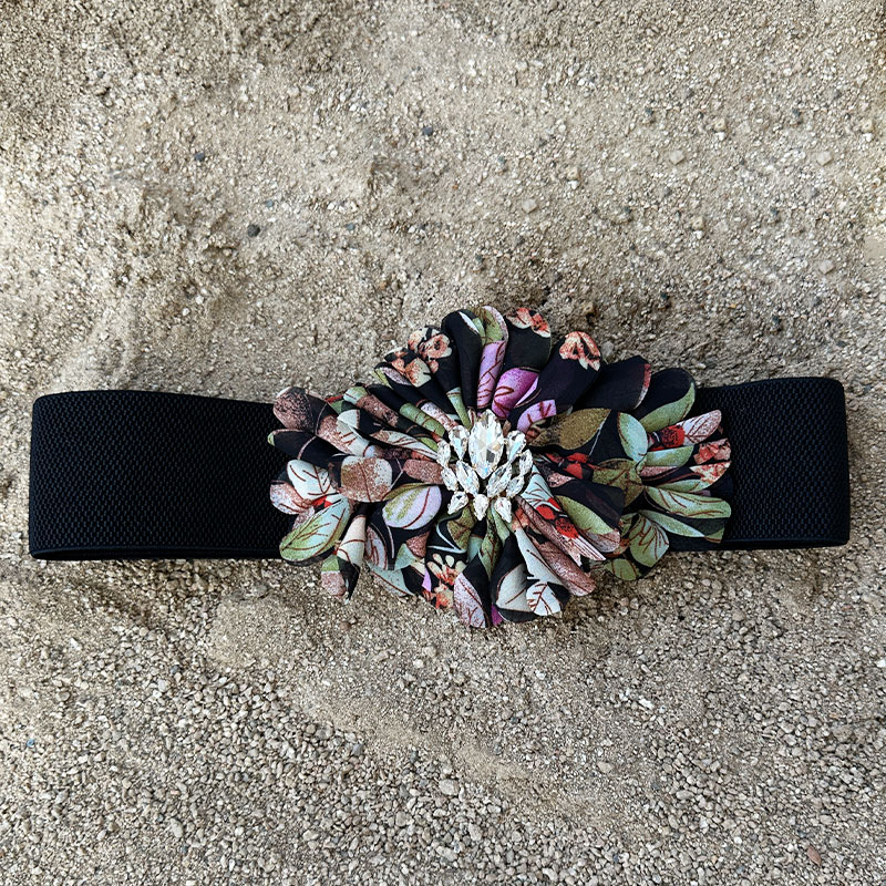 Elegant Streetwear Flower Polyester Women's Woven Belts display picture 10