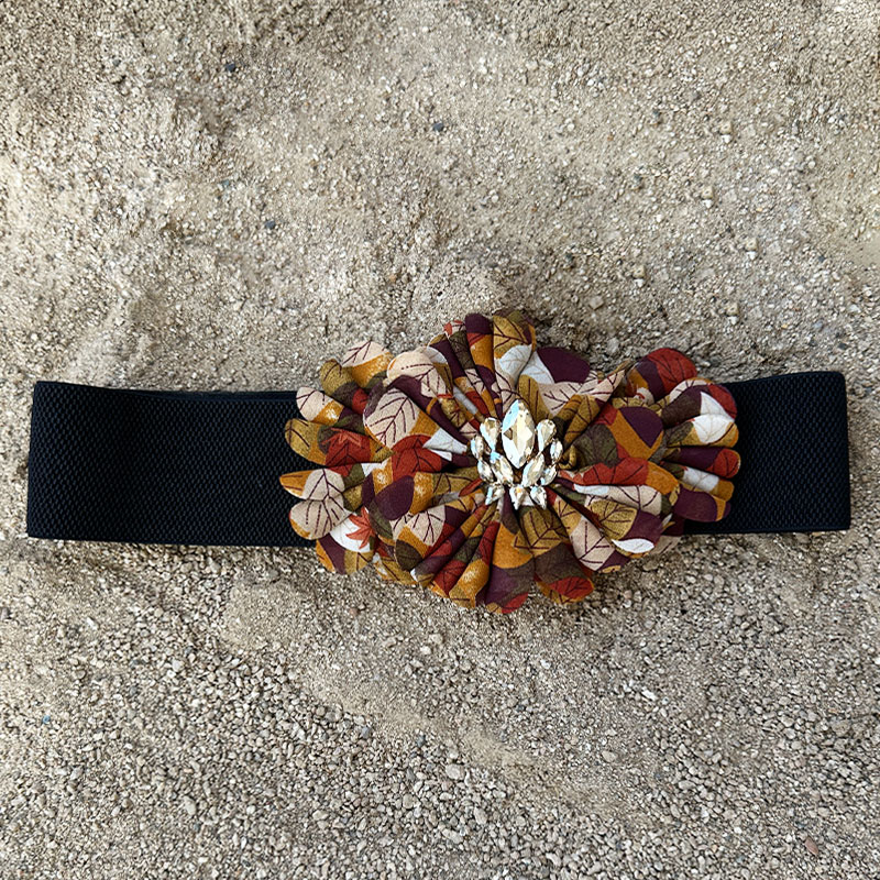 Elegant Streetwear Flower Polyester Women's Woven Belts display picture 12