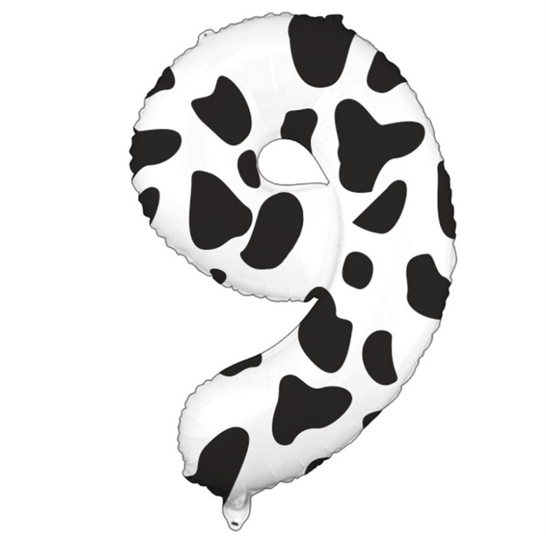 Vintage Style Classic Style Cow Pattern Aluminum Film Birthday Balloons display picture 2