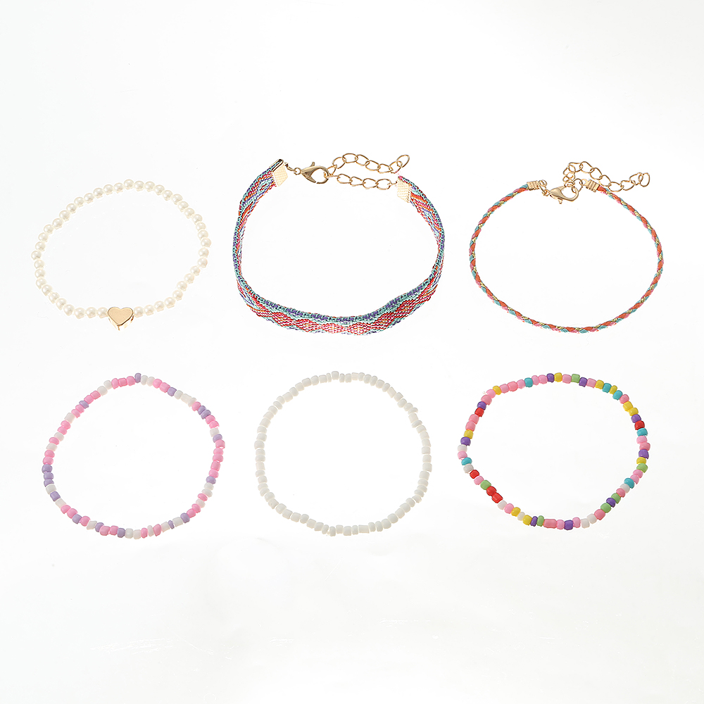 Cute Simple Style Heart Shape Plastic Fabric Wholesale Bracelets display picture 5