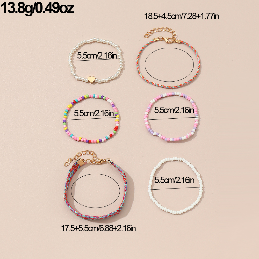 Cute Simple Style Heart Shape Plastic Fabric Wholesale Bracelets display picture 6