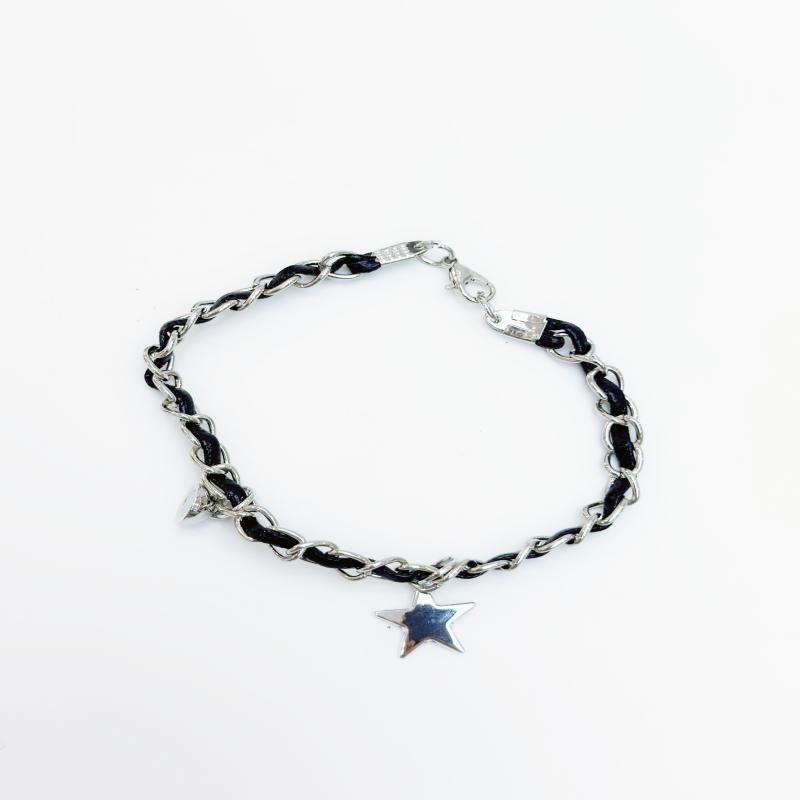Streetwear Star Alloy Wax Rope Couple Bracelets display picture 8