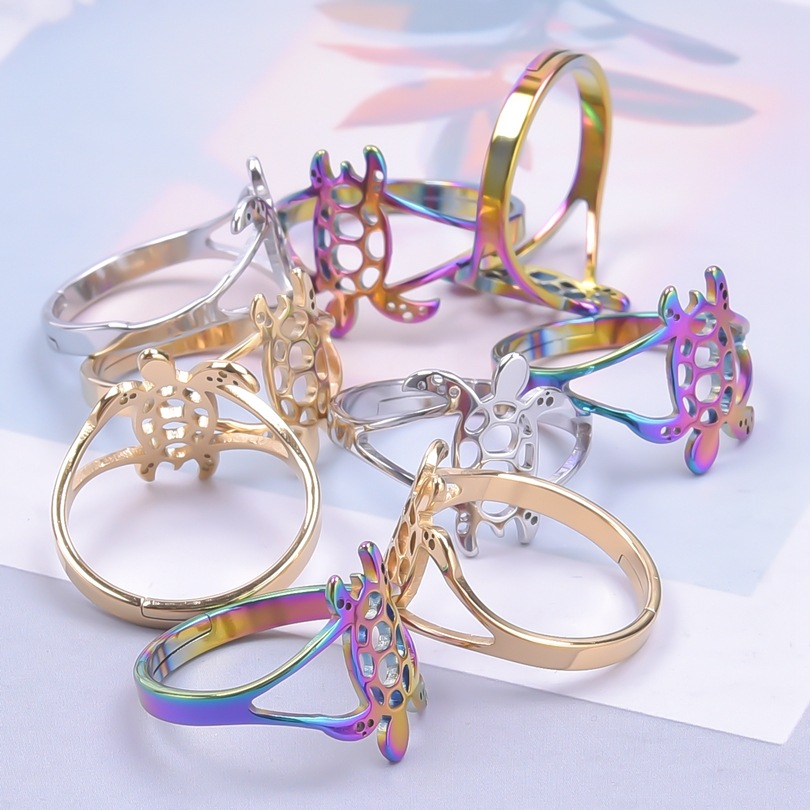 Simple Style Butterfly Stainless Steel Polishing Rings display picture 3