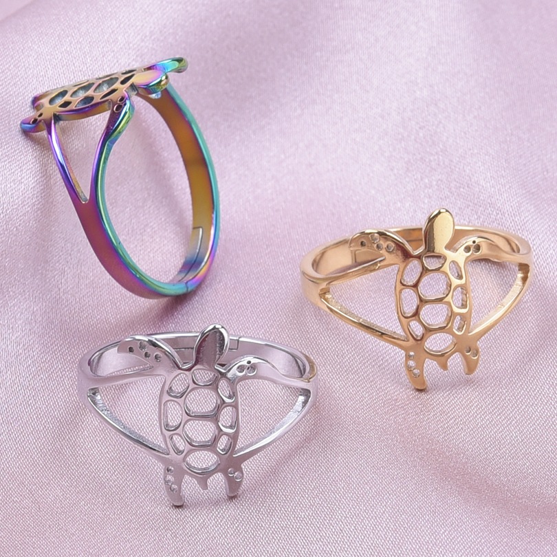 Simple Style Butterfly Stainless Steel Polishing Rings display picture 5