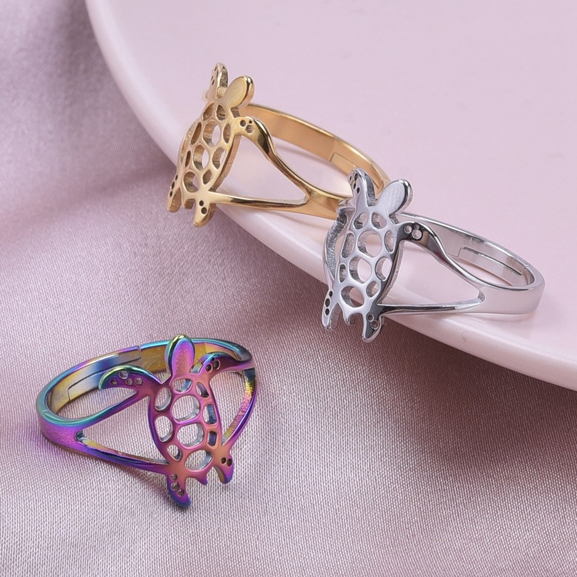 Simple Style Butterfly Stainless Steel Polishing Rings display picture 6