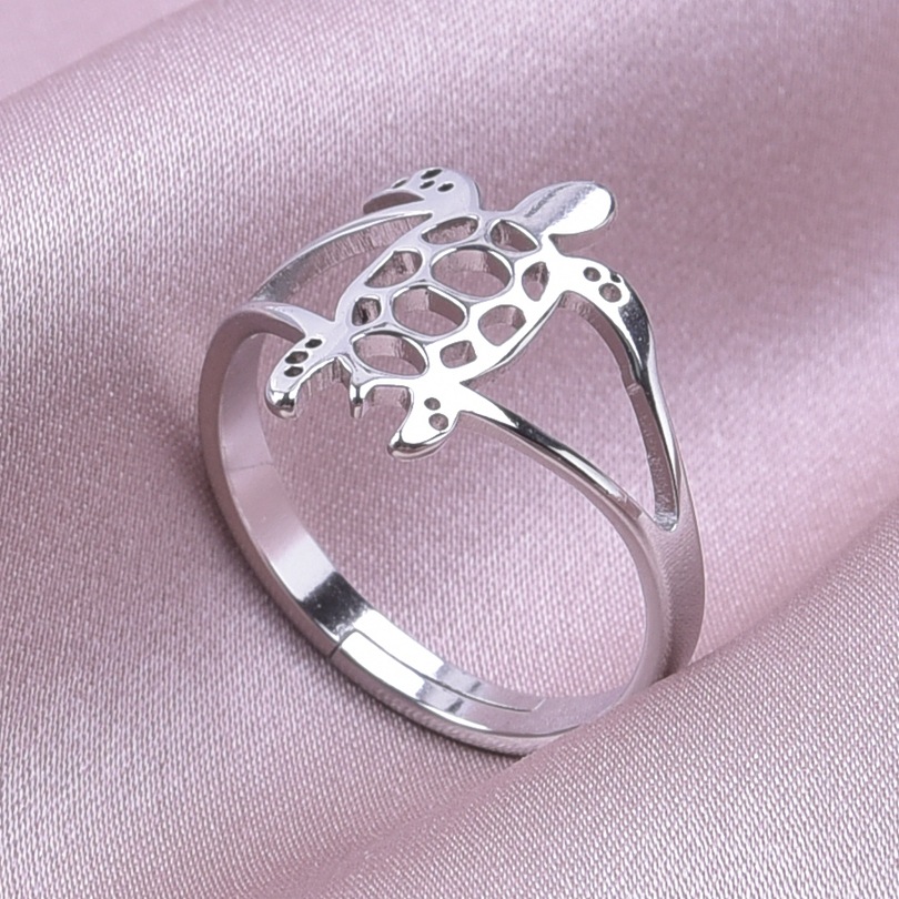 Simple Style Butterfly Stainless Steel Polishing Rings display picture 12